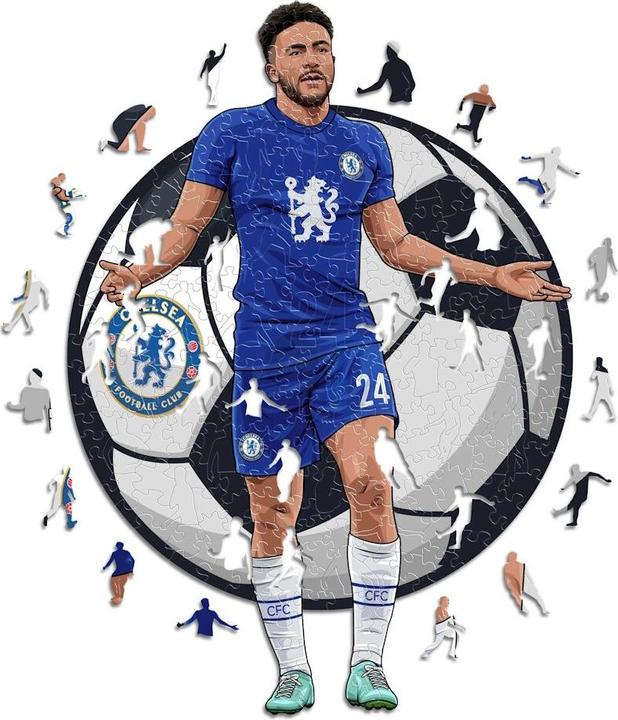 Produktbild Iconic Chelsea FC - Reece James - Holz Puzzle Grösse M (270 Teile) (270 Teile)