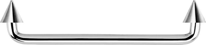Produktbild Star Piercing Surface Barbell Innengewinde silber 90° mit zwei Cone (Chirurgenstahl 316L)