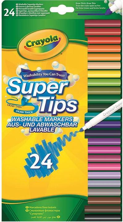 Actual product image Crayola Pens with super tip (multicolour, 24 x)