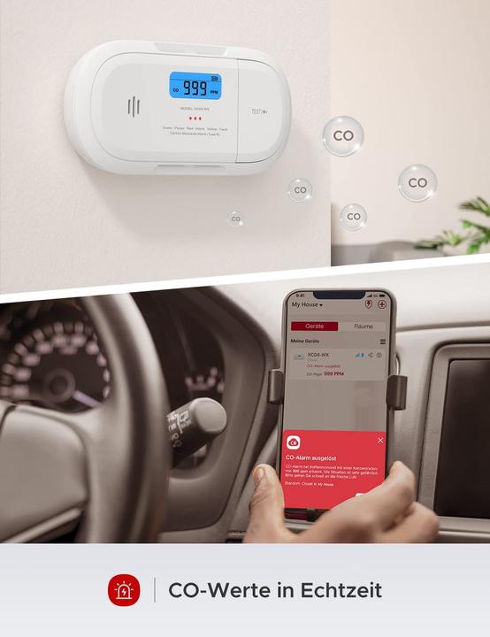 Actual product image X-Sense Smart carbon monoxide detector