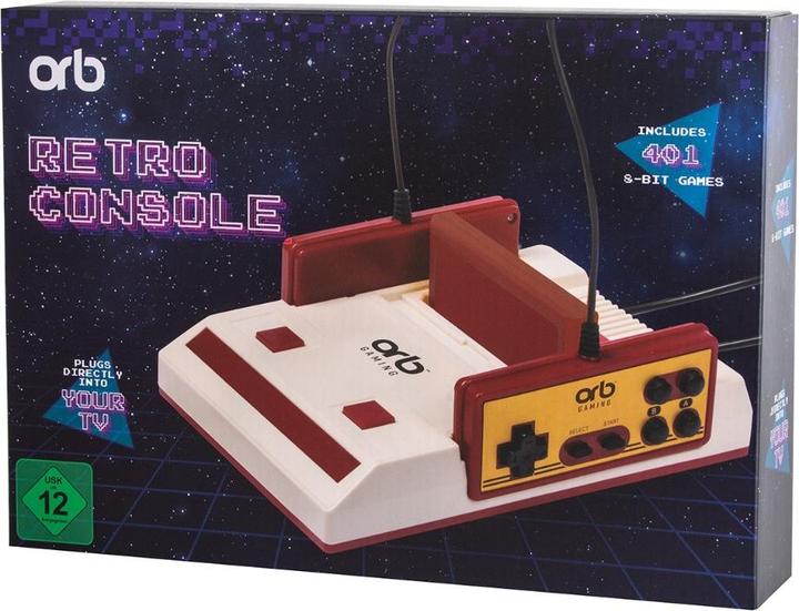Actual product image ORB - Retro Konsole Video Game System inkl. 401x 8-Bit Spielen