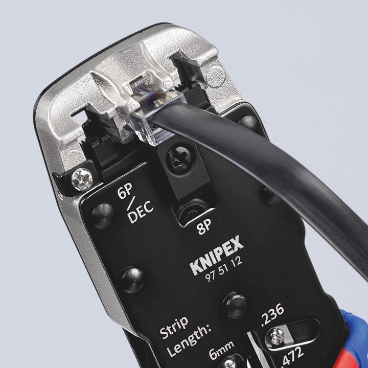 Produktbild Knipex Crimpzange für Westernstecker (200 mm)