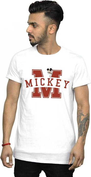 Actual product image Disney Mens Mickey Mouse Letter Peak T-Shirt (XXL)