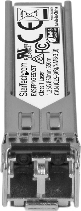 Actual product image StarTech Juniper EX-SFP-1GE-SX compatible SFP - Gigabit Fibre 1000Base-SX SFP Transceiver Module - MM LC -