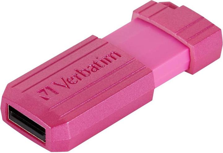 Produktbild Verbatim USB DRIVE 2.0 PINSTRIPE 128GB STORE?N?GO HOT PINK (128 GB, USB-A)