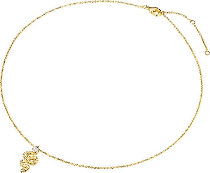 Produktbild Lulu & Jane Damen Kette Schlange Metall - 35658 (Metall-Legierung)