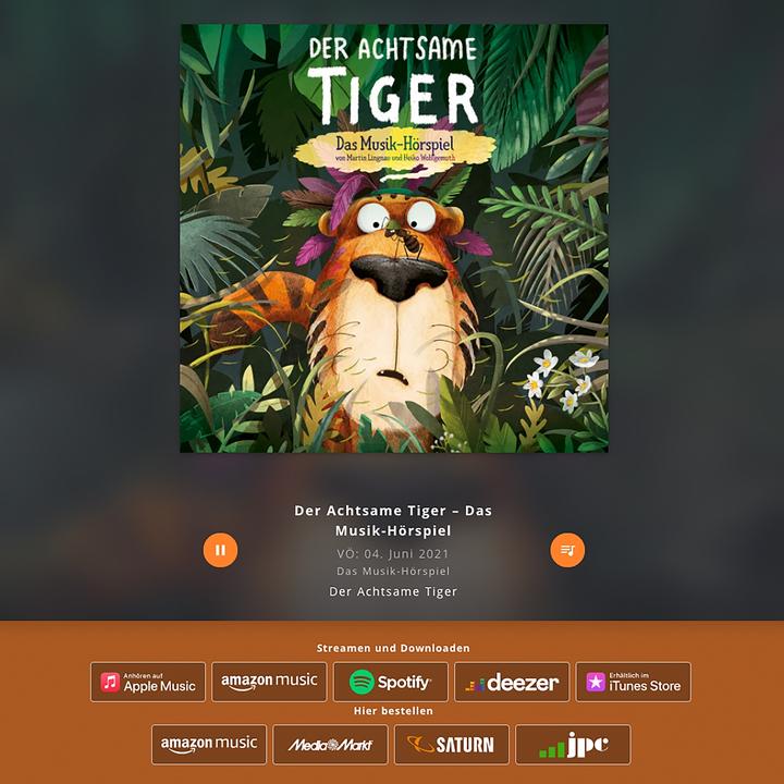 Produktbild Der Achtsame Tiger (Deutsch, Przemyslaw Wechterowicz, Emilia Dziubak, 2019)