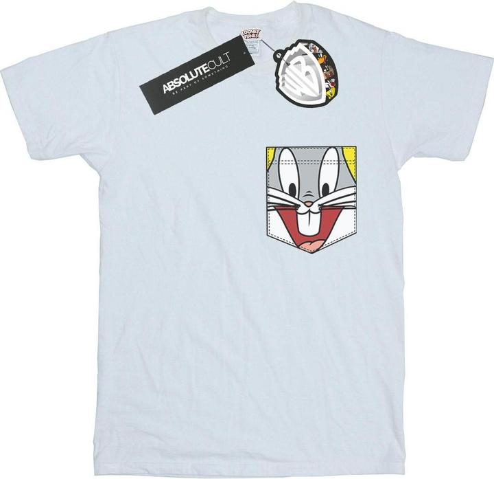 Image du produit Looney Tunes - T-shirt BUGS BUNNY FACE FAUX POCKET - Garçon (140, 146)