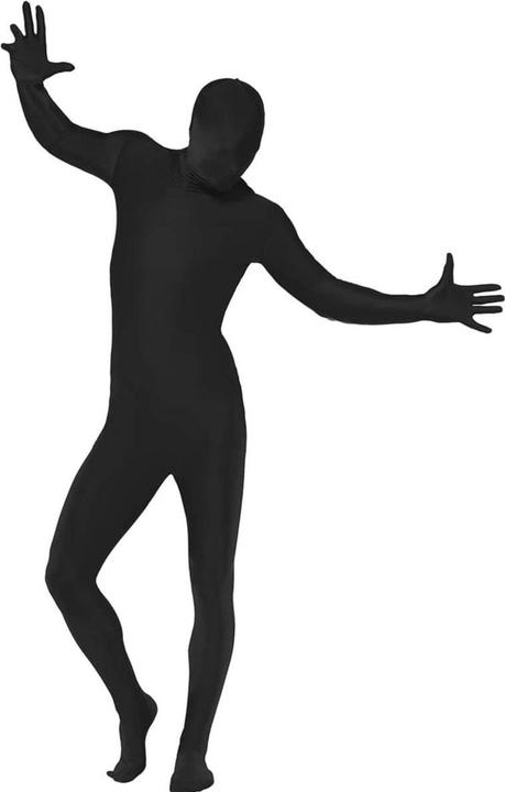 Actual product image Metamorph Ganzkörperanzug schwarz - für Halloween Karneval (L)