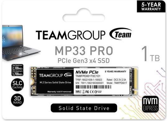 Produktbild Team Group Group MP33 Pro (1000 GB, M.2 2280)