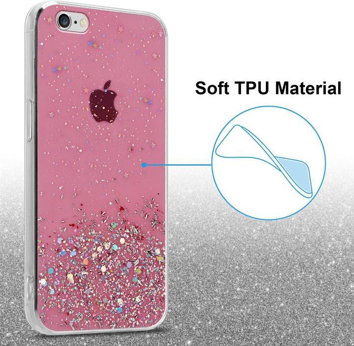 Actual product image Cadorabo TPU cover sparkling glitter (Apple iPhone 6)