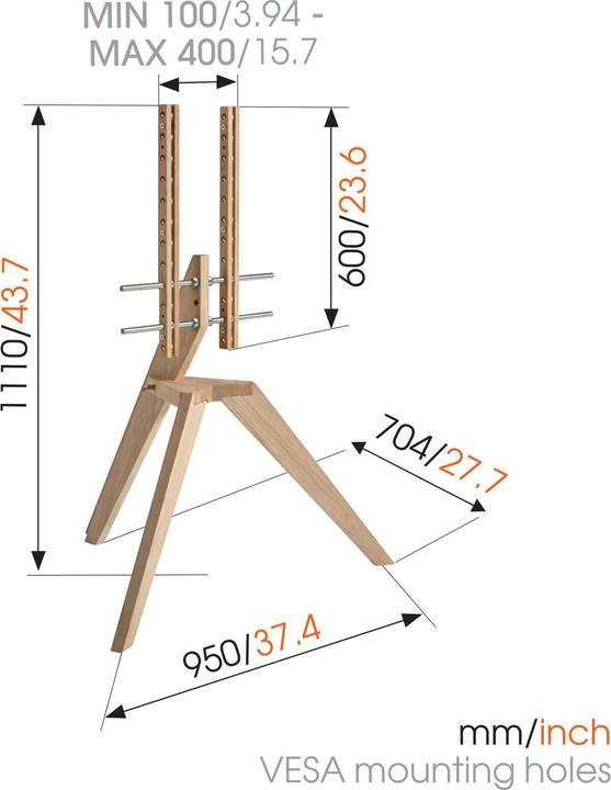 Actual product image Vogels Next OP1 (Universal, 70", 40 kg)