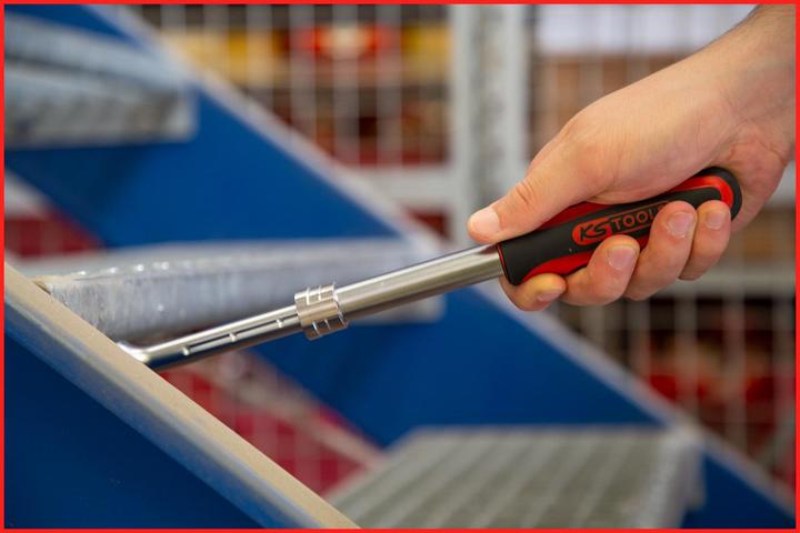 Immagine prodotto KS Tools 1/2 Cricchetto reversibile a snodo telescopico SlimPOWER, 72 denti (1/2")