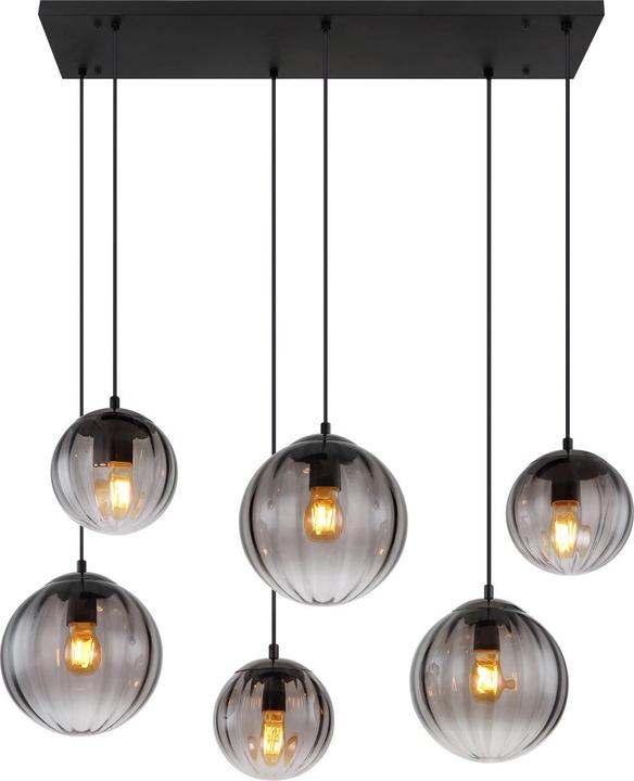 Produktbild Globo Hängeleuchte Metall Schwarz Matt, 6xe27 (E27)