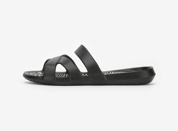 Image du produit Nabaiji Claquettes piscine Femme - Slap 500 noir zeb 1 (40)