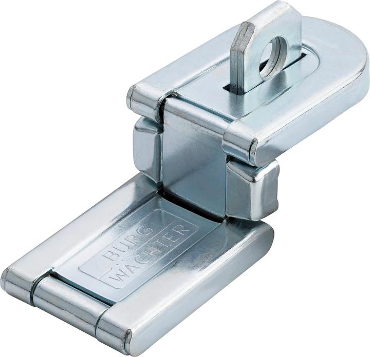 Image du produit Burg Wächter Moraillon blindé longueur 165 mm largeur 49 mm oeil-Ø 14 mm acier galvanisé lourd, 1 double (1 pcs)