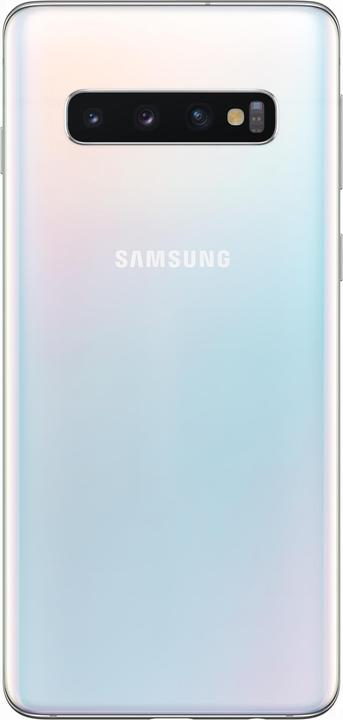 Produktbild Samsung Galaxy S10 DE-Version (512 GB, Prism White, 6.10", Hybrid Dual SIM, 16 Mpx, 4G)