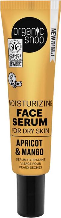 Organic Shop Siero viso nutriente per pelle secca, albicocca e mango, 30 ml (30 ml)