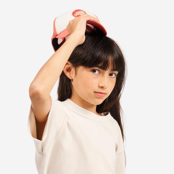 Actual product image Tribord Segelcap Kinder - Sailing 500 beige/rot (52, 53, 54, 55)