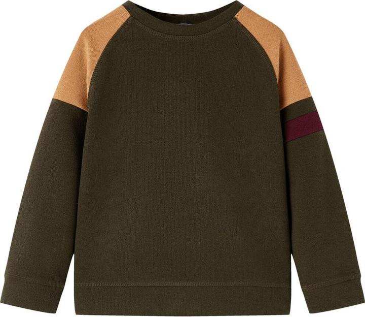 VidaXL Kinder-Sweatshirt Dunkles Khaki und Kamelbraun