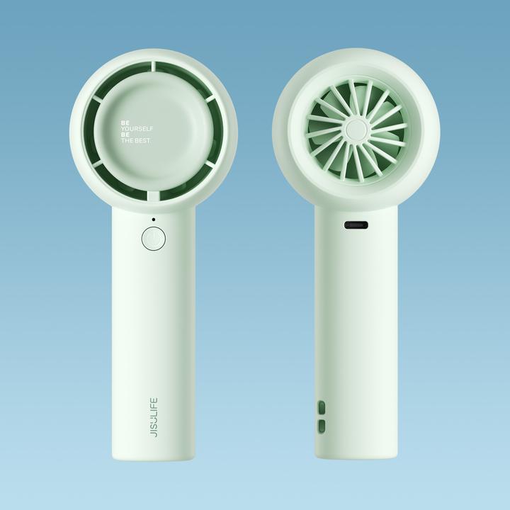 Actual product image Jisulife Handheld Fan Life5(2000nAh) green
