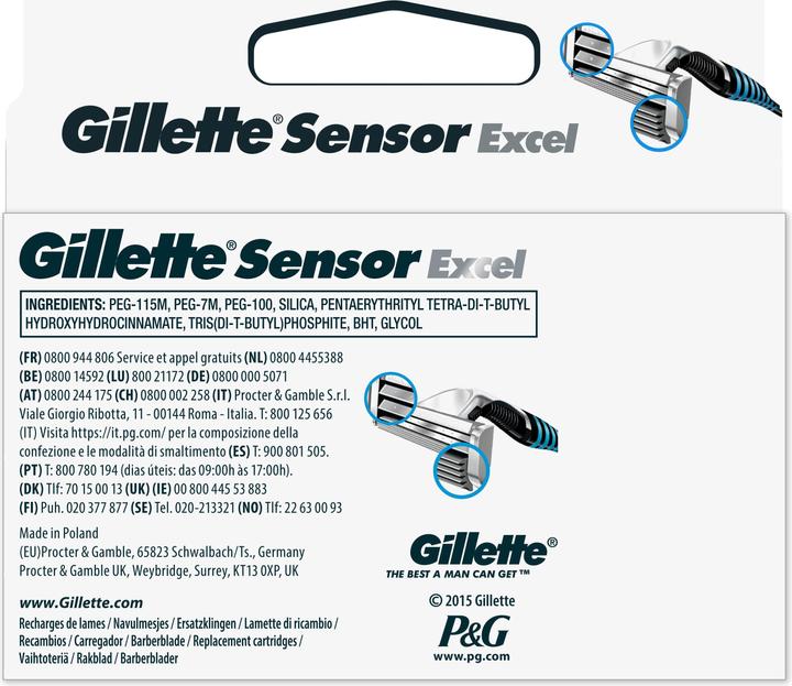 Actual product image Gillette Sensor Excel (20 x)