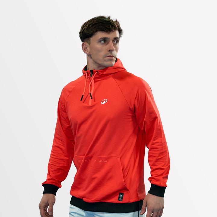 Kuikma Herren Padel Kapuzenpullover - Pro Maxi Sanchez rot