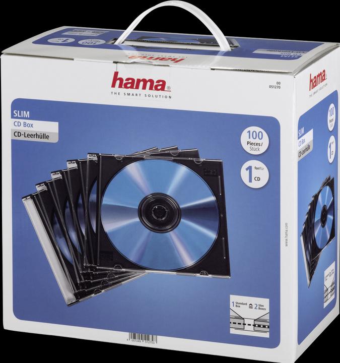 Hama 1x100 CD Blank Sleeve Slimpack