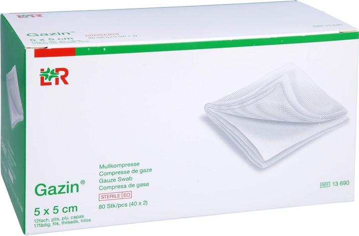 Produktbild Gazin Mullkompressen 5x5cm 12fach steril