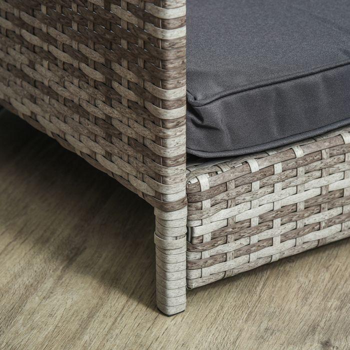 Produktbild Swisshandel24 Rattan Hundehaus mit Kissen, Hundebett im Hausform, Outdoor Hundehütte für kleine, mittlere Hunde, S (Hundehütte)