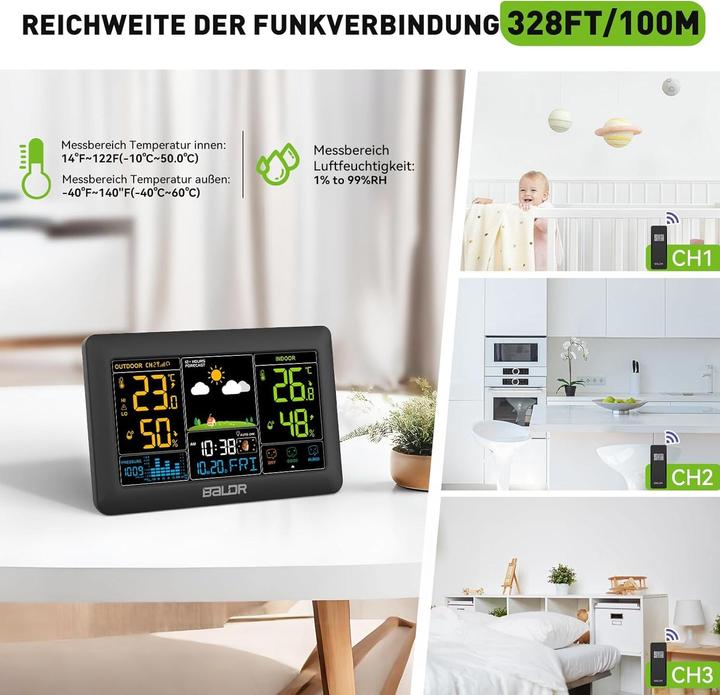 Actual product image Baldr Funk Wetterstation mit Aussensensor