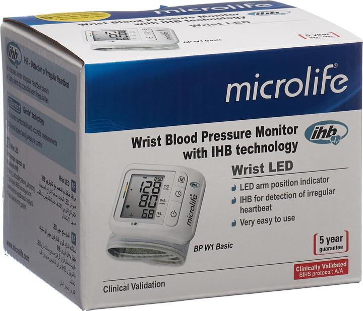 Produktbild Microlife BP W1 Basic (Blutdruckmessgerät Handgelenk)