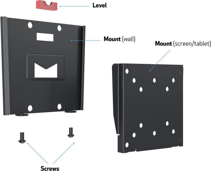 Produktbild Multibrackets Wallmount Black I (Wand, 32", 15 kg)