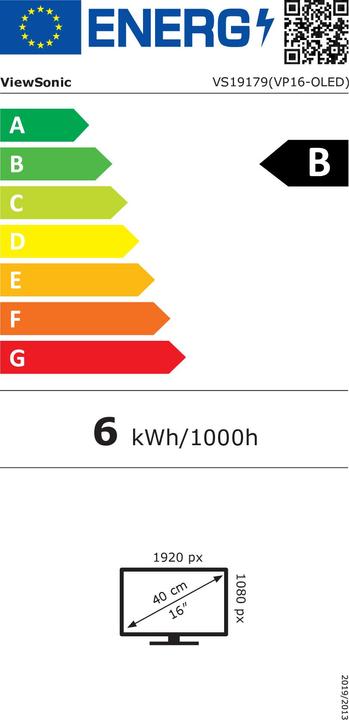 Energie-Label Viewsonic ColorPro VP16 (1920 x 1080 Pixel, 15.60")
