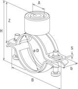 Produktbild Fischer 500725, Pipe clamp, Zinc steel, 10 pc(s) (114 mm)