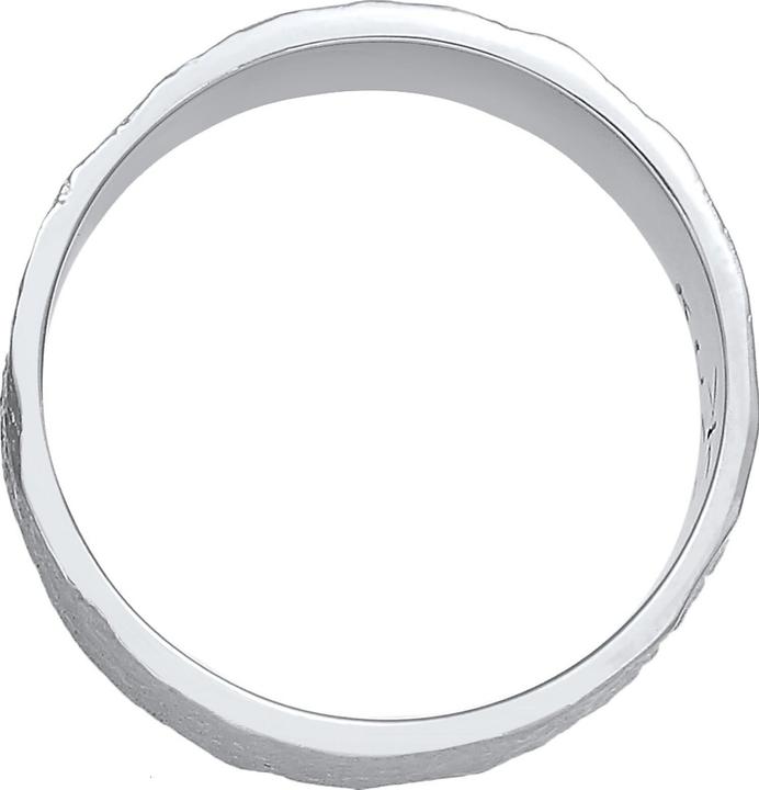 Image du produit Kuzzoi Bague Hommes Bandeau Structure Organique 925 Argent (60, Argent 925)
