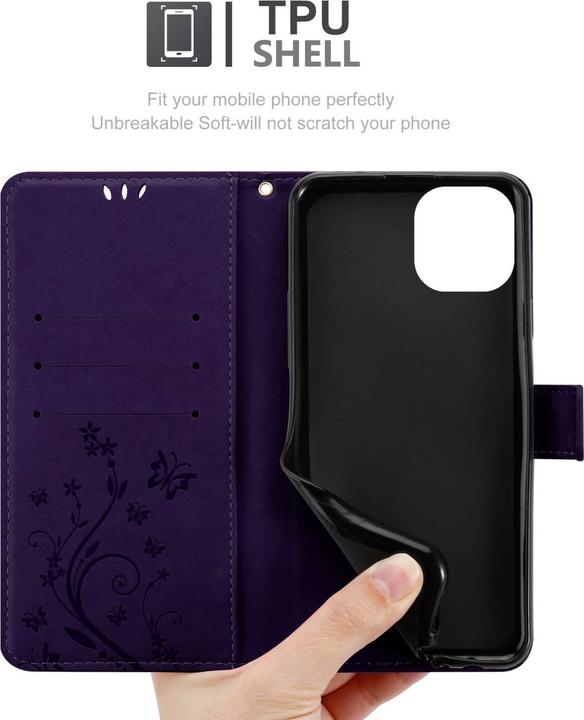 Produktbild Cadorabo Hülle für Apple iPhone 15 mit Blumen Muster (Apple iPhone 15)