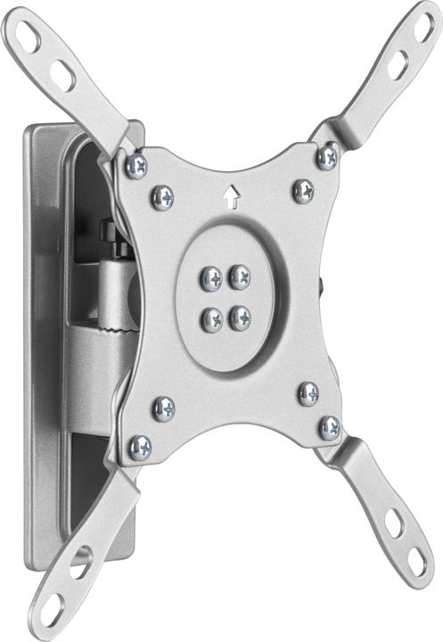 Deltaco TV/Monitor-Wandhalterung für ATVs/Wohnmobile und Anhänger, Aluminium, schwenkbar, neigbar, a (Wand, 43", 15 kg)
