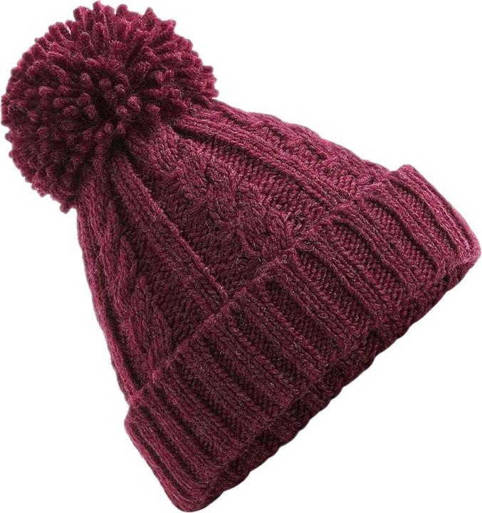 Beechfield Zopfmuster Melange Beanie (One Size)