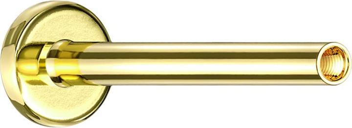 Star Piercing Micro Labret-Stab vergoldet mit 0.8 mm Innengewinde (ohne Messing, Titan G23)
