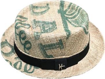 Image du produit Bekos Upcycling - Chapeau Pork Pie "Cafe Royal" en sac à café - 57, 02 (57)