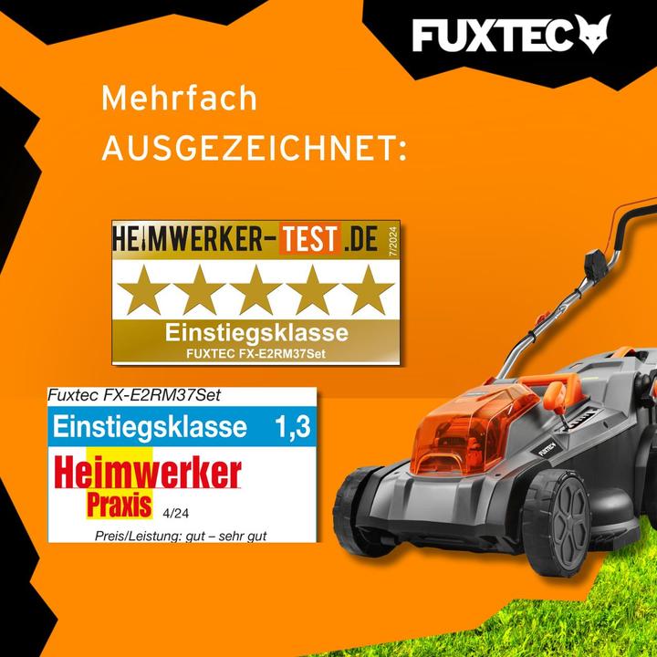 Image du produit Fuxtec Tondeuse à gazon sans fil 40V FX-E2RM37SET (Fonctionnement sur batterie)