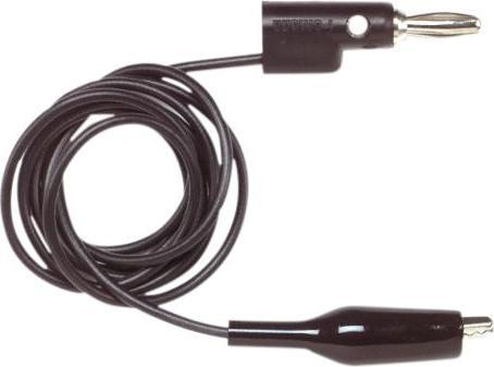 Produktbild Pomona Krokodilklemmen-Messleitung, 914mm, Schwarz, Vernickelt