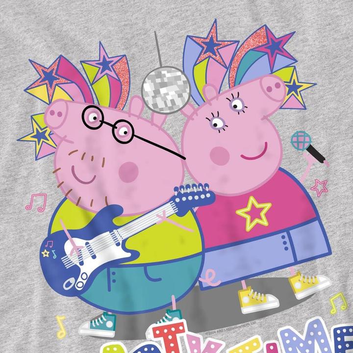 Actual product image Peppa Pig Mens Party Time Mummy Pig Daddy pig T-Shirt (M)