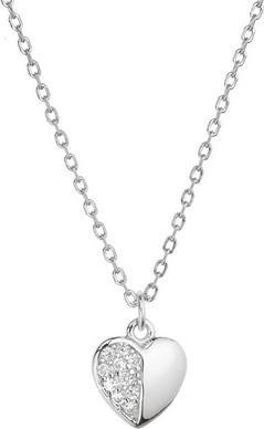 Produktbild Evolution Group Silver Heart Necklace With Zircons.1 Silver