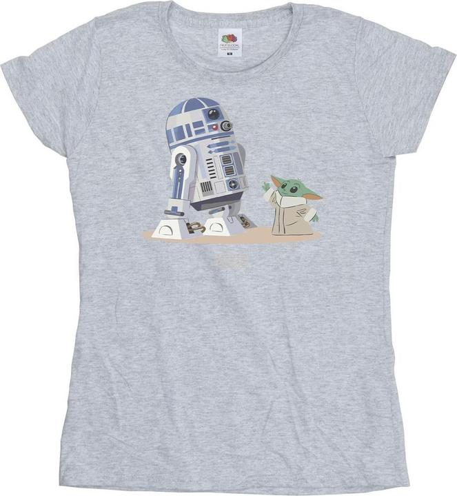Image du produit Star Wars - T-shirt THE MANDALORIAN R2D2 AND GROGU - Femme (XL)