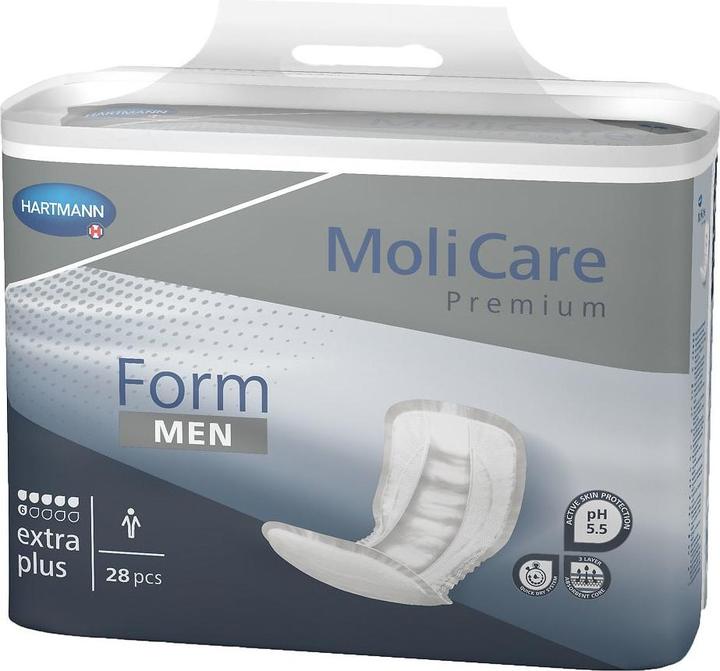 Actual product image MoliCare Form extra plus MEN incontinence pad (28 x)