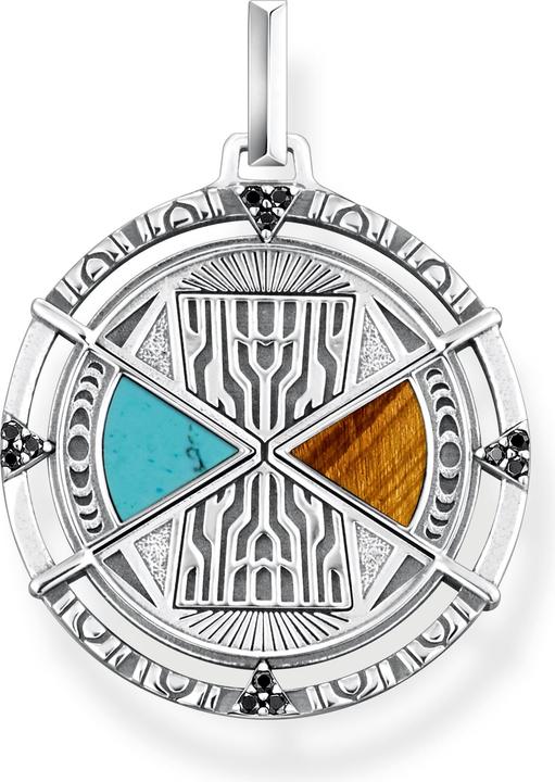 Thomas Sabo Pendant Talisman Turquoise and Tiger Eye (925 silver)