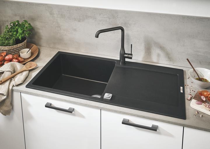 Actual product image Grohe Kitchen mixer with single-lever mixer Essence New hard graphite brushed 30269