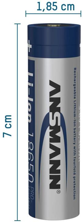 Produktbild Ansmann Li-Ion Akku 18650 (1 Stk., 18650, 3400 mAh)